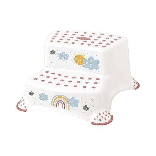 Kahetasandiline pink Igor "Vikerkaar" 40x37x21cm valge