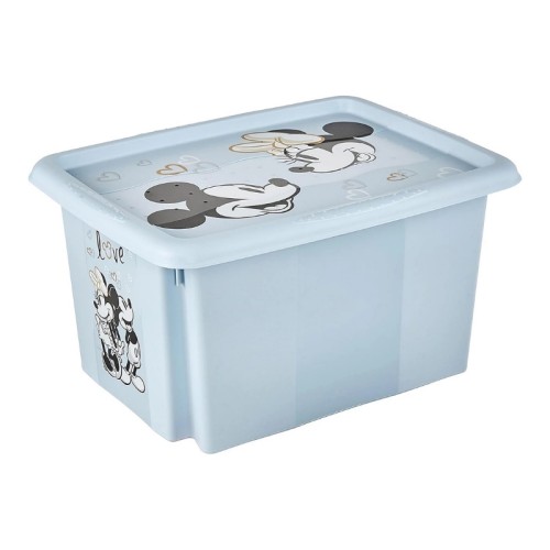 Box with lid 15L Karolina "Mickey Mouse" 38x29.5x20.5cm blue