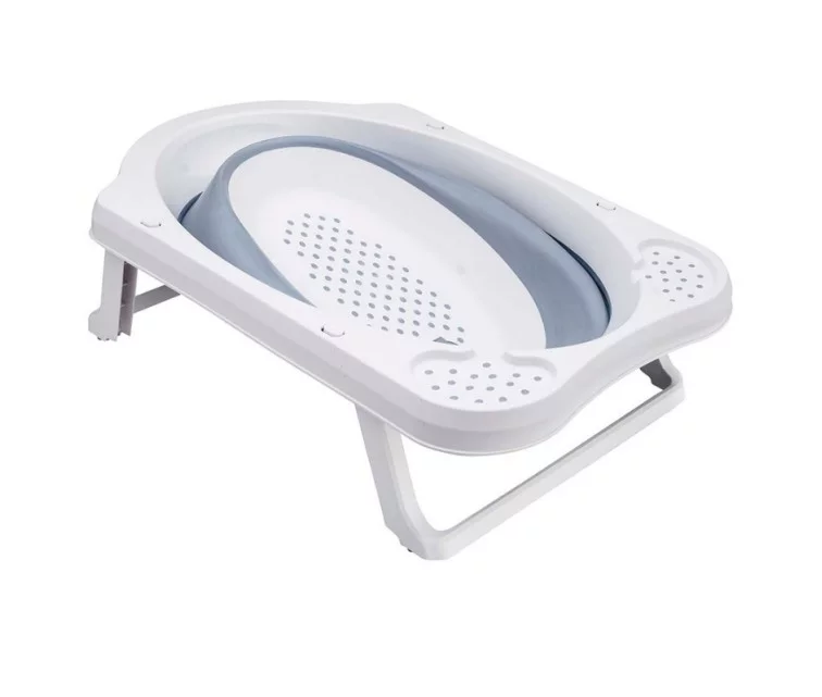 Foldable baby bath "Pure" 48x82x23,5cm blue