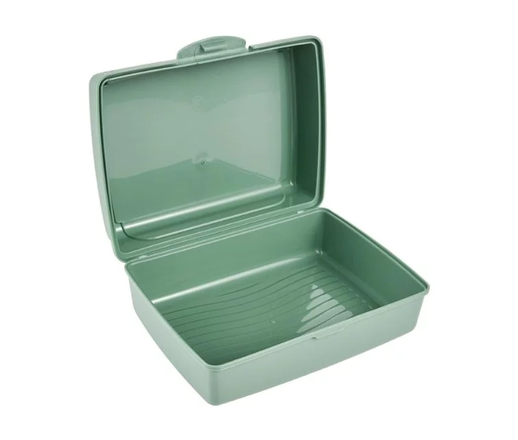 Pārtikas uzglabāšanas trauks click-box midi 1L Carla "Sandwich" 17x13x7cm zaļš Pārtikas uzglabāšanas trauks click-box midi 1L Carla "Sandwich" 17x13x7cm zaļš