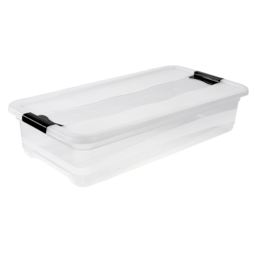 Kaste ar vāku crystalbox Cornelia 79,5x39,5x17cm 33L caurspīdīga Kaste ar vāku crystalbox Cornelia 79,5x39,5x17cm 33L caurspīdīga