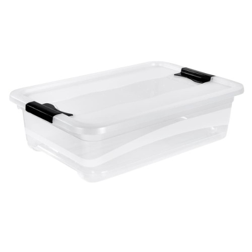 Kaste ar vāku crystalbox Cornelia 59,5x39,5x17cm 28L caurspīdīga Kaste ar vāku crystalbox Cornelia 59,5x39,5x17cm 28L caurspīdīga