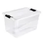 Kaste ar vāku crystalbox Cornelia 59,5x39,5x34cm 52L caurspīdīga Kaste ar vāku crystalbox Cornelia 59,5x39,5x34cm 52L caurspīdīga