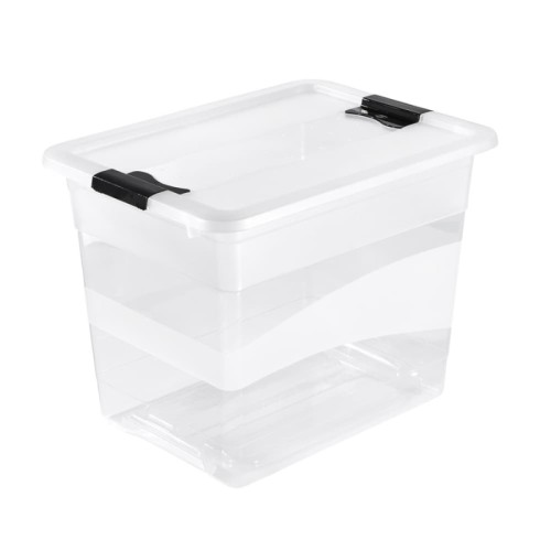 Kaste ar vāku crystalbox Cornelia 39,5x29,5x30cm 24L caurspīdīga Kaste ar vāku crystalbox Cornelia 39,5x29,5x30cm 24L caurspīdīga