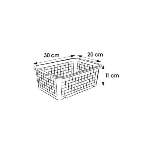 Groziņš mini 30x20x11cm Fred caurspīdīgs Groziņš mini 30x20x11cm Fred caurspīdīgs