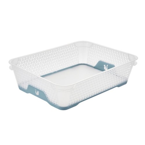 Mini basket A5 with non-slip Jonas 26,5x20x7cm transparent/blue Mini basket A5 with non-slip Jonas 26,5x20x7cm transparent/blue