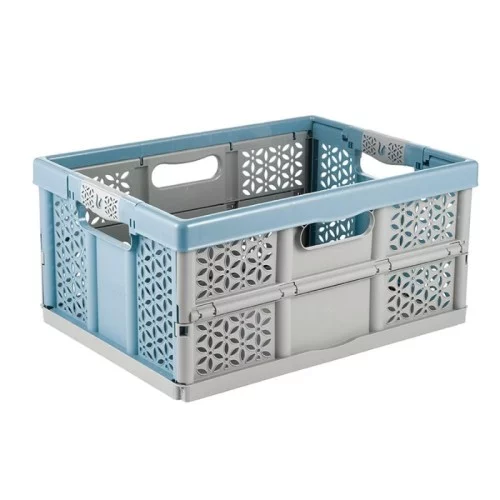 Saliekamā kaste ar kravnesību līdz 30kg Lea 48,5x35x23,5cm 32L zila