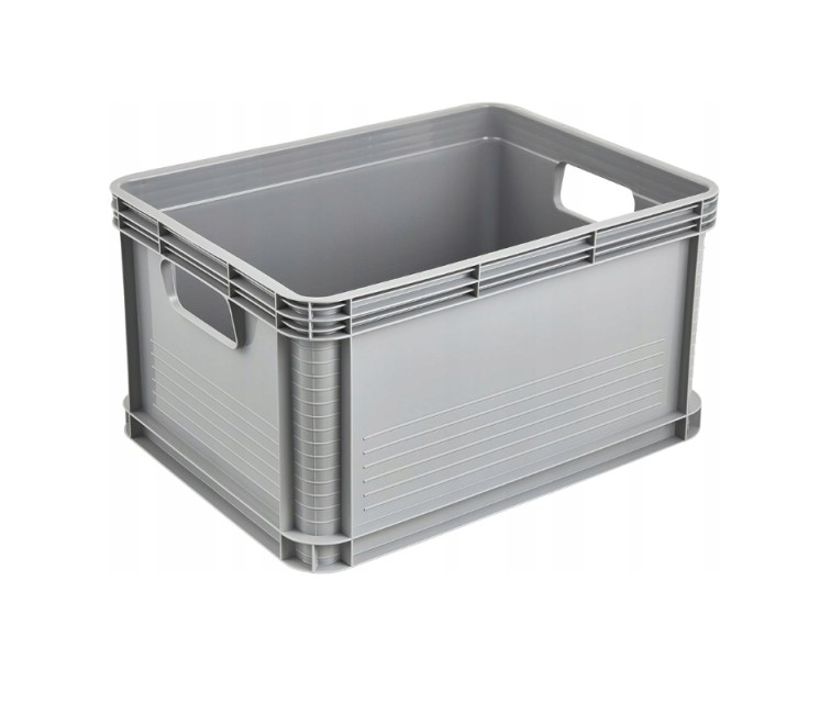 Transportēšanas kaste ar kravnesību līdz 30kg Robert 40x30x22cm 20L pelēka Transportēšanas kaste ar kravnesību līdz 30kg Robert 40x30x22cm 20L pelēka