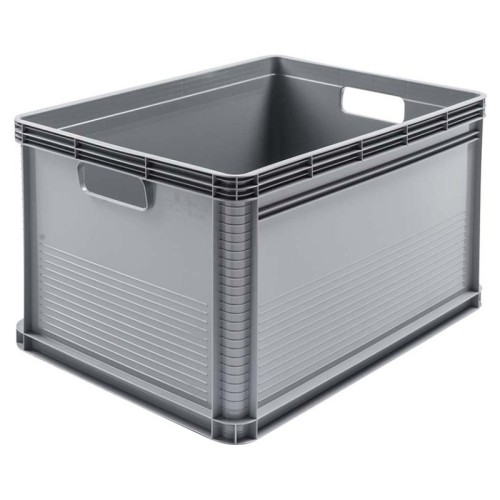 Transport box with load capacity up to 60kg Robert 60x40x32cm 64L grey Transport box with load capacity up to 60kg Robert 60x40x32cm 64L grey