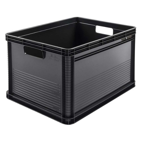 Transport box with load capacity up to 30kg Robert 60x40x32cm 64L graphite Transport box with load capacity up to 30kg Robert 60x40x32cm 64L graphite