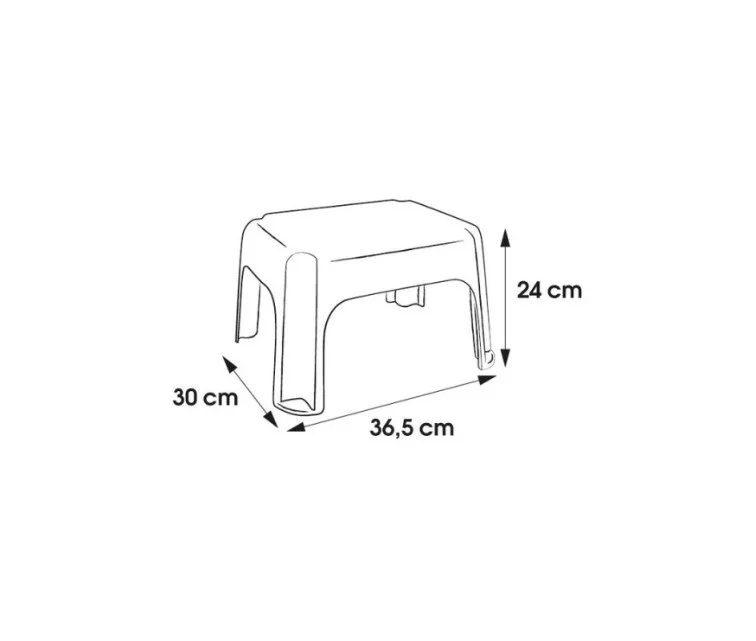 Taburete Tim 36,5x30x24cm grafīta krāsā Taburete Tim 36,5x30x24cm grafīta krāsā