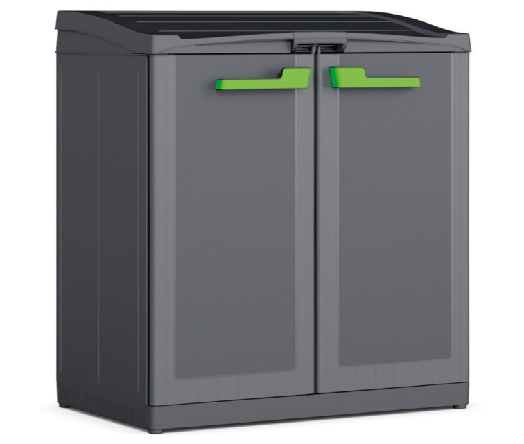 Waste sorting system Split Basic 110L Recycling system 68x39x85cm dark grey/black