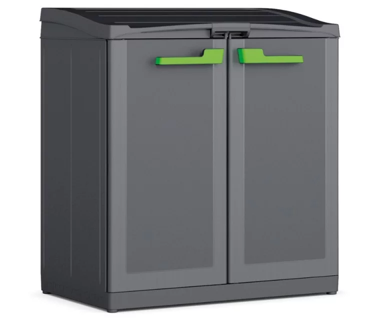 Atkritumu šķirošanas sistēma Moby 110L Recycling system 90x55x100cm melna Atkritumu šķirošanas sistēma Moby 110L Recycling system 90x55x100cm melna