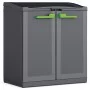 Atkritumu šķirošanas sistēma Moby 110L Recycling system 90x55x100cm melna Atkritumu šķirošanas sistēma Moby 110L Recycling system 90x55x100cm melna