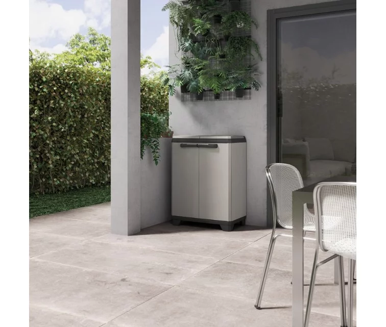 Atkritumu šķirošanas sistēma Planet 110L Recycling system 68x39x92cm pelēka/melna Atkritumu šķirošanas sistēma Planet 110L Recycling system 68x39x92cm pelēka/melna