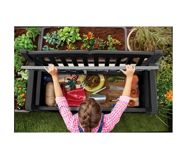 Скамья для хранения Eden Garden Bench 265L серая