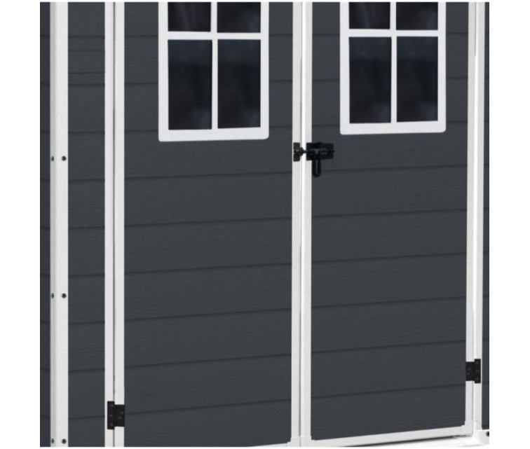 Garden shed Manor 6x5 DD (with 2 windows in front) dark grey