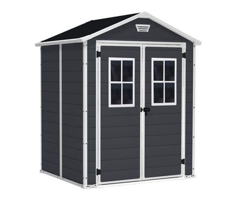 Garden shed Manor 6x5 DD (with 2 windows in front) dark grey