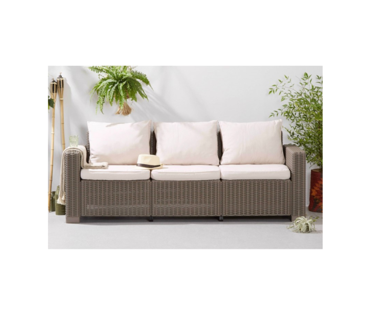 Dārza dīvāns trīsvietīgs California 3 Seater Sofa bēšs Dārza dīvāns trīsvietīgs California 3 Seater Sofa bēšs