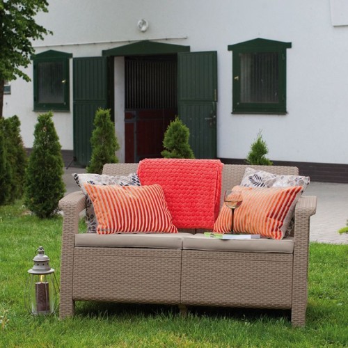 Sofa Corfu Love Seat, smėlio spalvos Sofa Corfu Love Seat, smėlio spalvos
