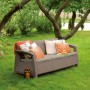Corfu Love Seat Max beige three-seater garden sofa