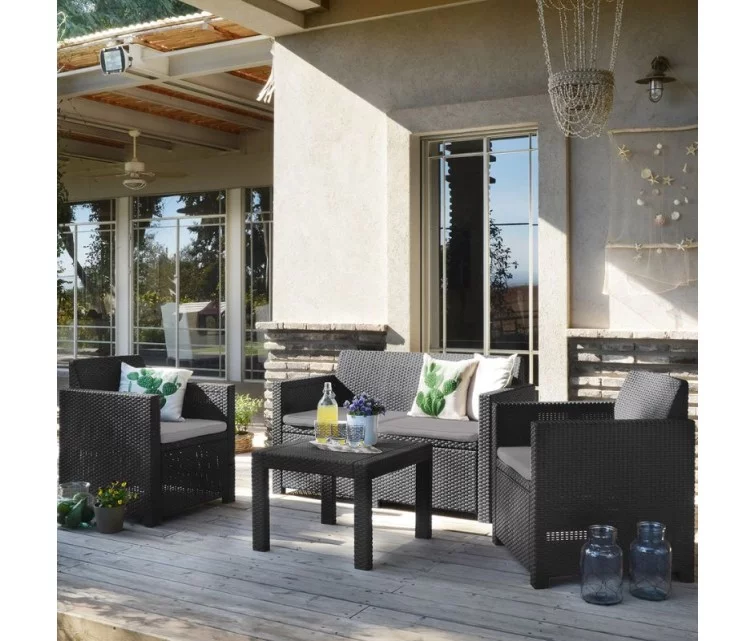 Garden furniture set Alabama Set grey Garden furniture set Alabama Set grey
