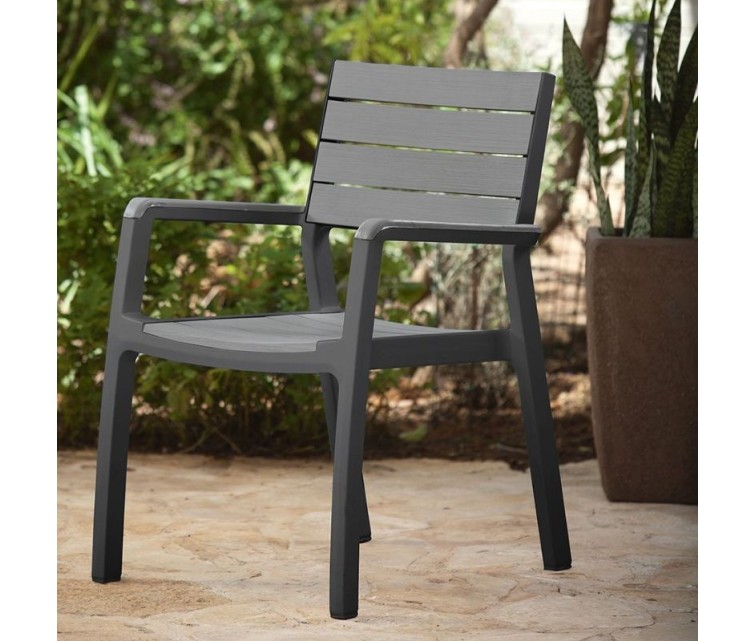 Garden chair Harmony Armchair grey/light grey