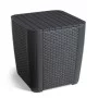 Sodų staliukas/saugojimo dėžė Luzon Flat Wicker pelės spalvos