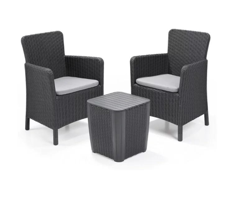 Sodo baldų komplektas Trenton Balcony Set pilkas Sodo baldų komplektas Trenton Balcony Set pilkas