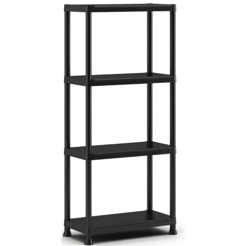 4 līmeņu plaukts Shelf 60 with 4 shelves 60x30x135cm melns