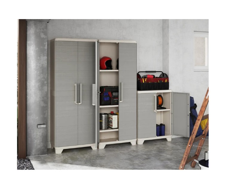 Skapis Linear Wood Base Cabinet 68x39x90cm gaiši bēšs/gaiši pelēks