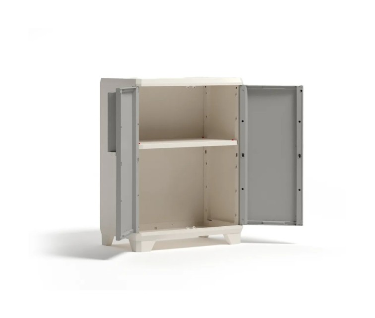 Skapis Linear Wood Base Cabinet 68x39x90cm gaiši bēšs/gaiši pelēks