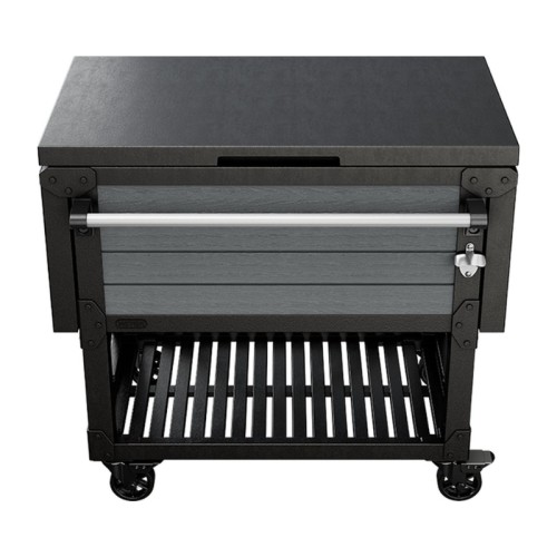 Garden bar on wheels with cooler Patio Cooler&Beverage grey