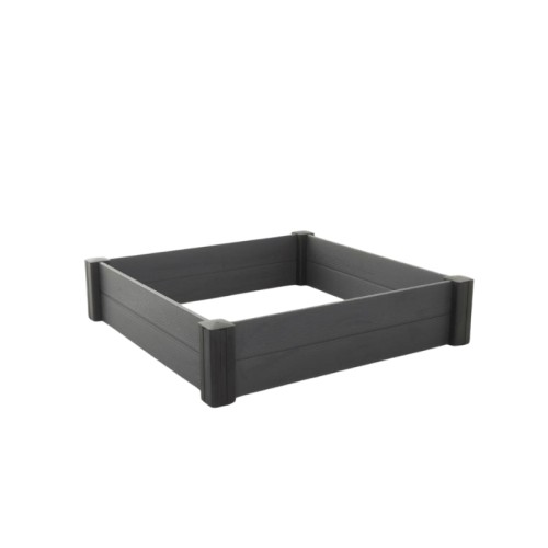 Apmalīte modulāra kvadrāta puķu dobei Vista Modular 122x122x27cm pelēka Apmalīte modulāra kvadrāta puķu dobei Vista Modular 122x122x27cm pelēka