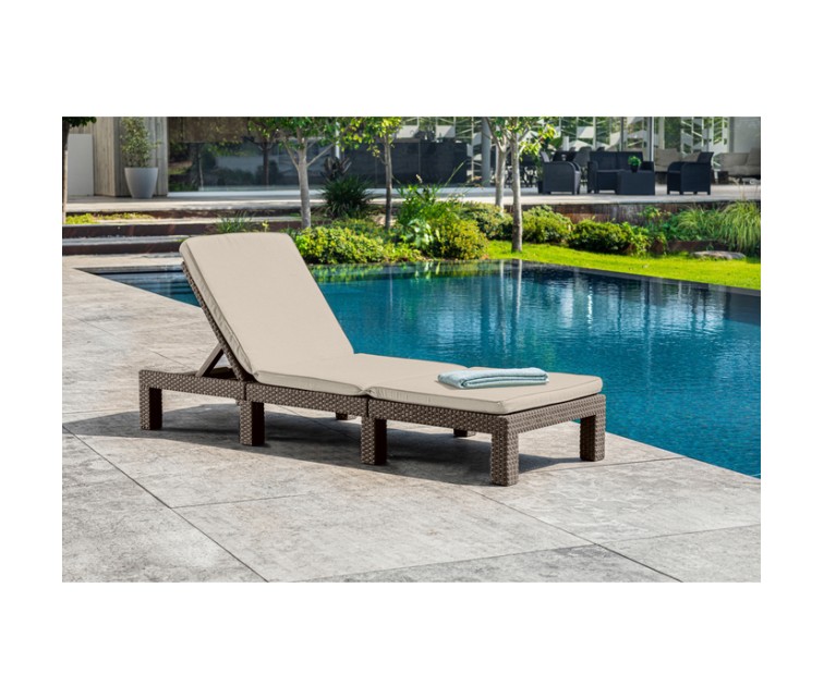 Daytona Deluxe sun lounger beige