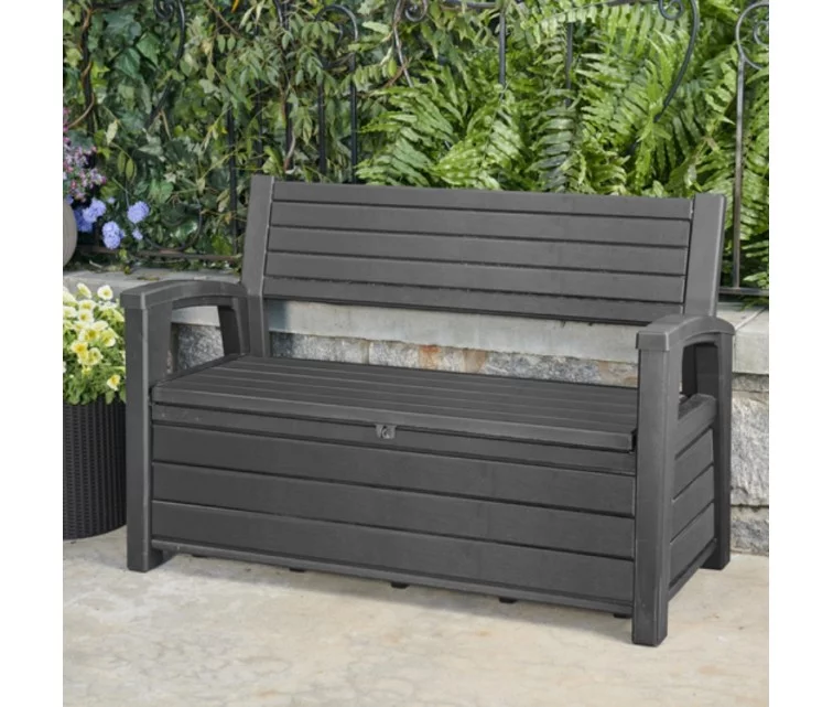Uzglabāšanas sols Otter Bench 227L pelēks Uzglabāšanas sols Otter Bench 227L pelēks