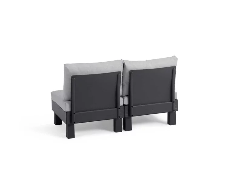 Садовый диван двухместный Elements 2 Seater серый/светло-серый