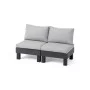 Садовый диван двухместный Elements 2 Seater серый/светло-серый Садовый диван двухместный Elements 2 Seater серый/светло-серый