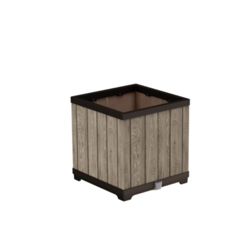 Puķu pods Deco Square Planter Ashwood