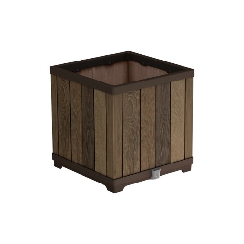 Puķu pods Deco Square Planter Walnut