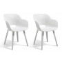 Garden chairs 2 pcs. Akola white