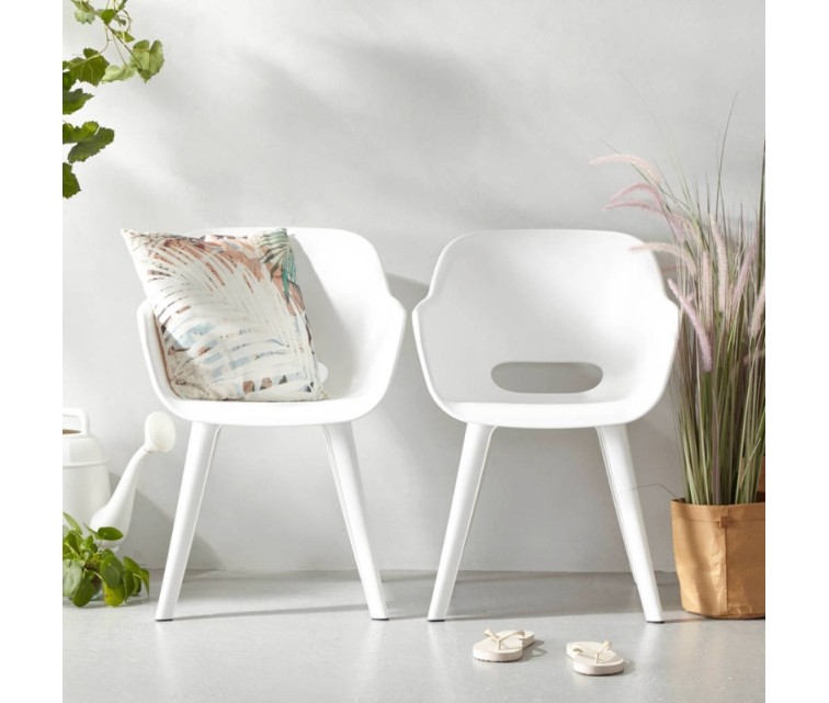 Garden chairs 2 pcs. Akola white