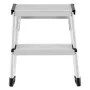 Sulankstomas laiptelių suoliukas D60 StandardLine / aliuminis / 2x2 pakopos Sulankstomas laiptelių suoliukas D60 StandardLine / aliuminis / 2x2 pakopos