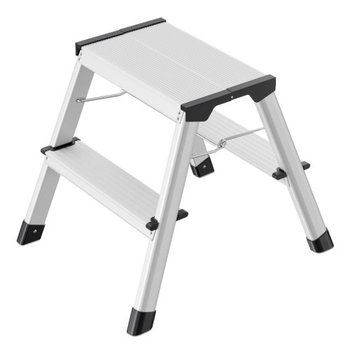 Folding step bench D60 StandardLine / aluminium / 2x2 steps Folding step bench D60 StandardLine / aluminium / 2x2 steps