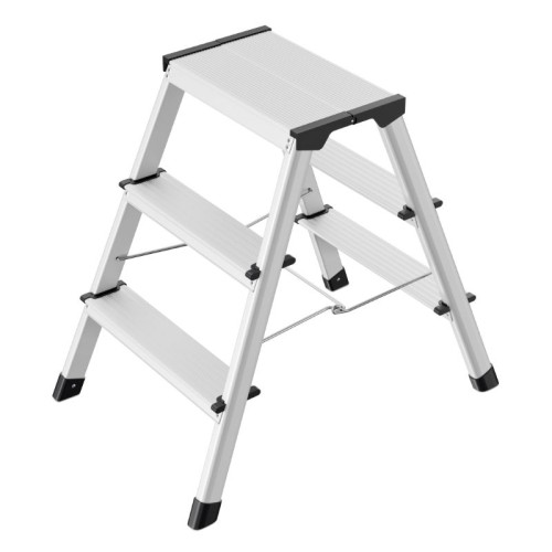 Folding step bench D60 StandardLine / aluminium / 2x3 steps Folding step bench D60 StandardLine / aluminium / 2x3 steps