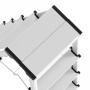 Double staircase D60 StandardLine / aluminium / 2x5 steps
