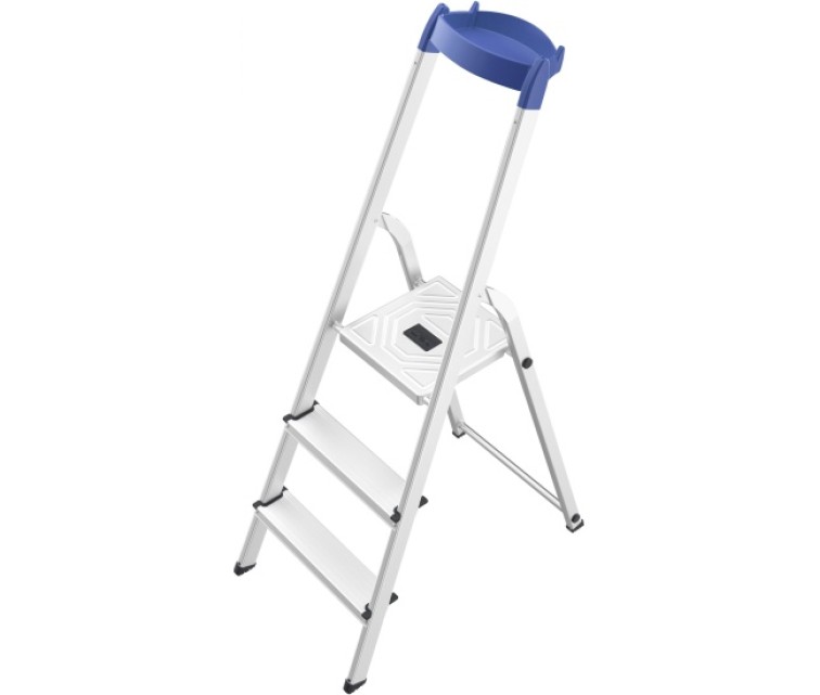 Household ladder L58E EconomyLine / aluminium / 3 steps