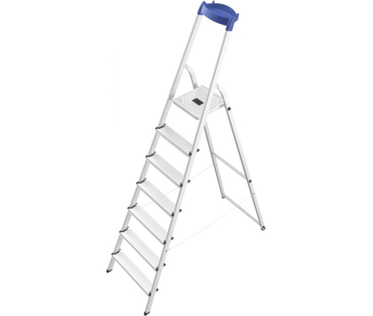 Household ladder L58E EconomyLine / aluminium / 7 steps