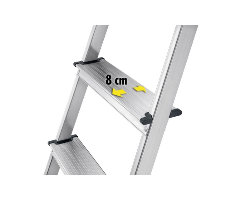 Household ladder L58E EconomyLine / aluminium / 4 steps