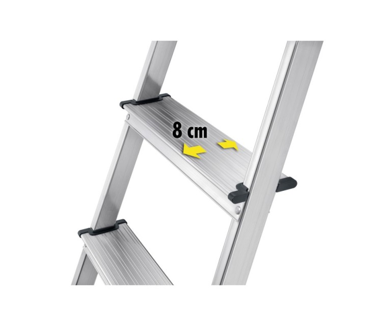 Kāpnes mājsaimniecības L58E EconomyLine / alumīnija / 8 pakāpieni